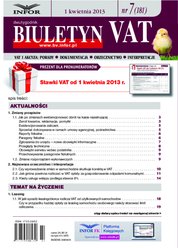 : Biuletyn VAT - e-wydanie – 7/2013