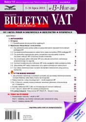 : Biuletyn VAT - e-wydanie – 13/2013
