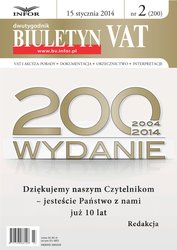 : Biuletyn VAT - e-wydanie – 2/2014