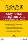 Odwrotne obciążenie 2017 - usługi budowlane i towary (PGP 2/2017) - ebook