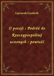 : O poezji. Podróż do Rzeczypospolitej uczonych : powieść - ebook