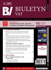 : Biuletyn VAT - e-wydanie – 11/2022