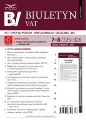 : Biuletyn VAT - e-wydanie – 7-8/2023